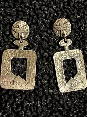 Vintage Earrings silver? Native Southwestern Thunderbird rare